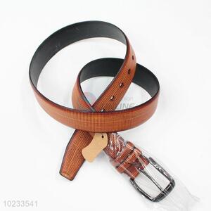 New Design Full Grain Brown PU <em>Leather</em> Waist <em>Belt</em> With Metal Buckle