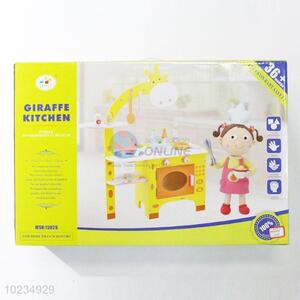 Cute design giraffe shaped pretend kitchen toys