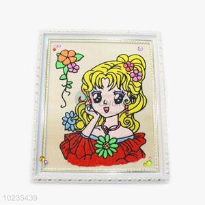 Low price high quality creative girl mud painting