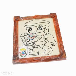 Great popular low price fashion style wooden-frame mud painting