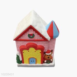 Cheap top quality christmas house shape money box