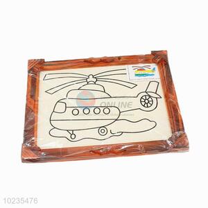 Popular top quality low price wooden-frame mud painting