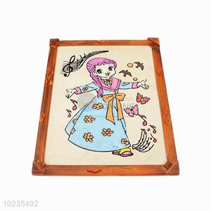 Wholesale cheap best wooden-frame mud painting