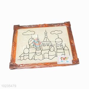 New style cool wooden-frame mud painting