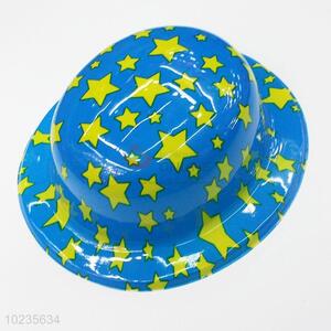 Blue festival fancy funny party star pattern hat