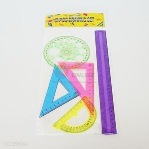 Multi-purpose Plastic Straight Ruler Suit for Kids Art Tool Ruler