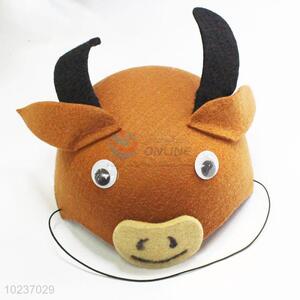 Cute kids  non-woven  hats/cow cosplay caps