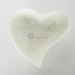 Popular wholesale cheap loving heart shape ceramic bowl