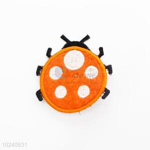 Promotional ladybird shape embroidery badge brooch