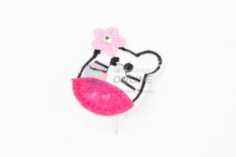 Best selling mouse shape embroidery badge brooch