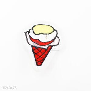 New arrival ice cream shape embroidery badge brooch