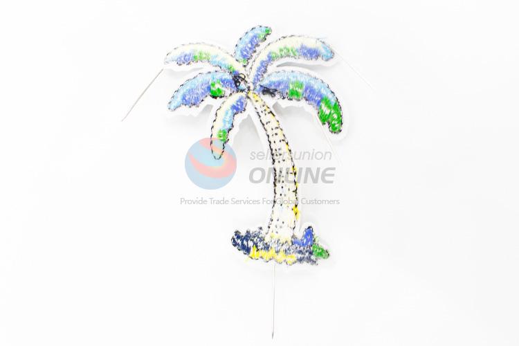 China wholesale coconut tree shape embroidery badge brooch