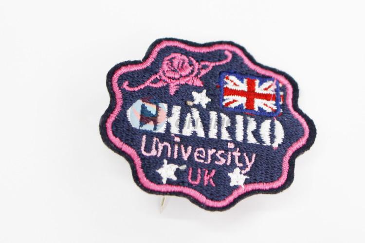 Top quality wholesale embroidery badge brooch