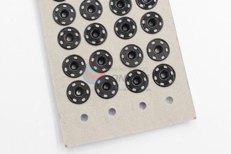 Low price best cool 20pcs black snap fasteners