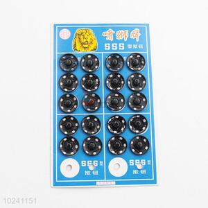 Low price best cool 20pcs black snap fasteners