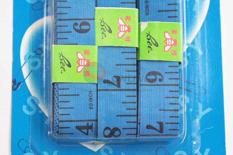Wholesale simple blue 3pcs tape measures