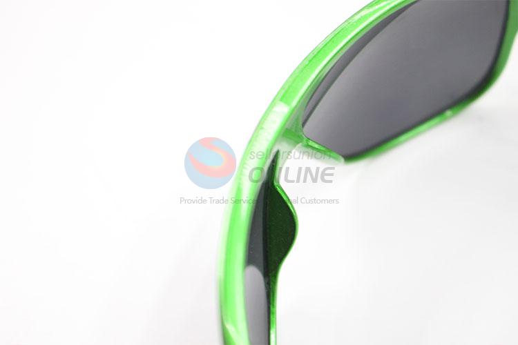 Modern Style Green Frame Sunglasses For Children