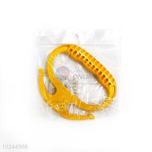 Delicate Design Yellow Plastic Shopping Bag Handle