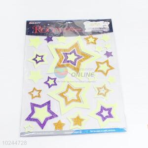 Hot sale star pattern noctilucent mural <em>decals</em>/<em>wall</em> sticker