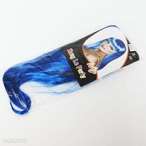 New arrival popular women blue <em>wig</em> long party <em>wig</em>