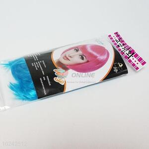 Competitive price custom short blue students <em>wig</em>