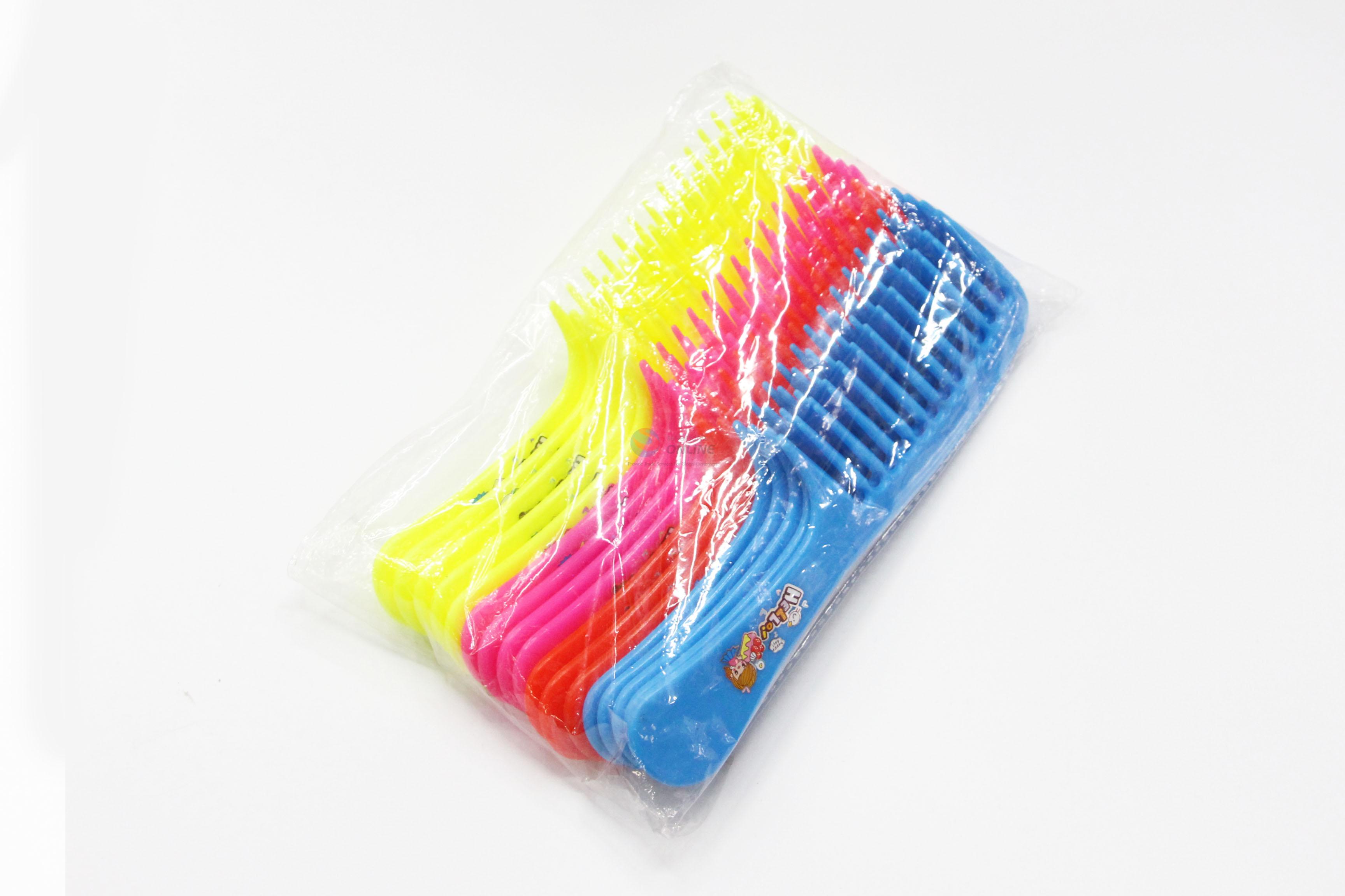 Wholesale Popular Colorful Plastic Comb