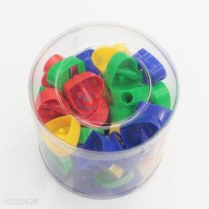 Heart Shape Multi-color Plastic Pencil Sharpener for Wholesale