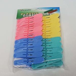 20pc Heavy Duty <em>Clothes</em> Pegs Plastic Hangers <em>Racks</em>