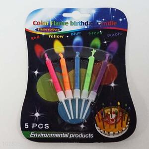 5pcs Color Flame Birthday Candles for Party