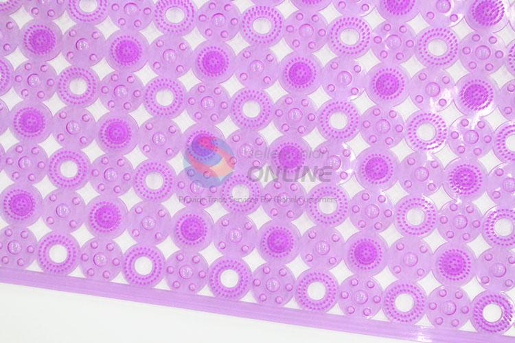 Purple Color PVC Waterproof Non-slip Floor Mat for Bathroom