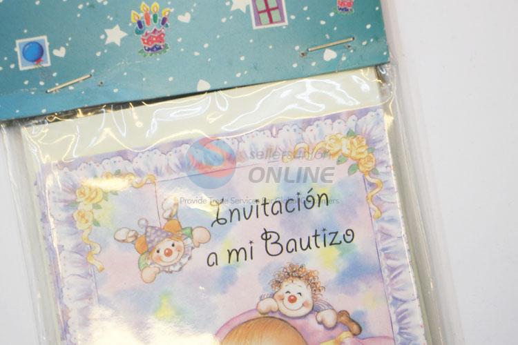 Hot Selling New Baby Pattern Pattern Paper Greeting Card/Birthday Gift Card
