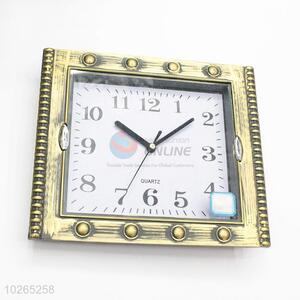 Bronze Color Fashion Plastic Wall Clock