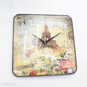 Modern The Eiffel Tower Printed Wall Clock