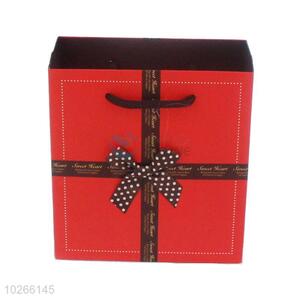 Recycle ribbon handle shopping gifts paper bag