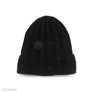 Wholesale Winter Knitted Beanie Hats Hot Drilling Leisure Cap
