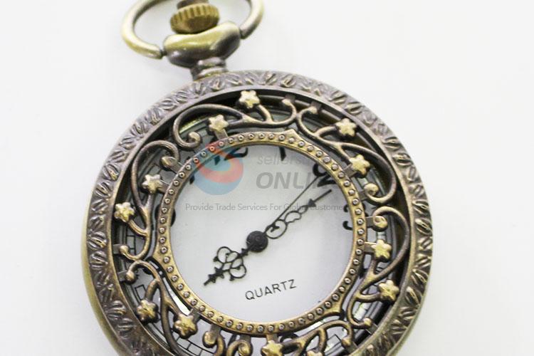 Hollow Style High Quality Metal Quartz Pocket Watches