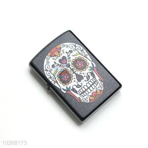 Factory Direct Skull Printed Stainless Iron Lighters for Sale