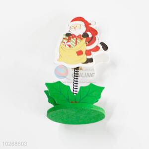 Fashion Style Cute Cartoon Santa Claus Wooden Desktop Digurines