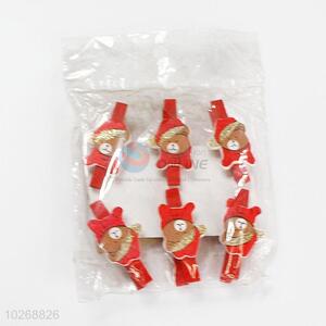 Hot Selling Cartoon Red Bear Clips Craft <em>Postcard</em> Clips Office Supplies