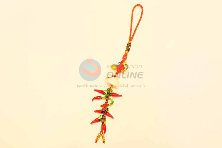 Chili Pendant Hanging Deoration with Ceramic Sheep