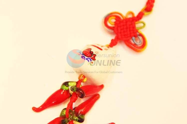 Chinese Lucky Charm Fortunate Cat Pendant Hanging Deoration