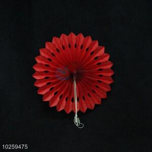 Red Color Round Shaped Paper Decoration for Party