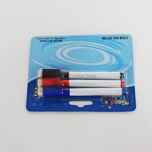 Great popular low price fashion style 3pcs blue/red/black whiteboard marker