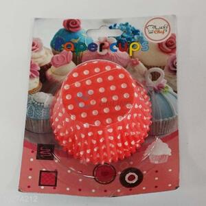Wholesale price high quality red paper cake cup
