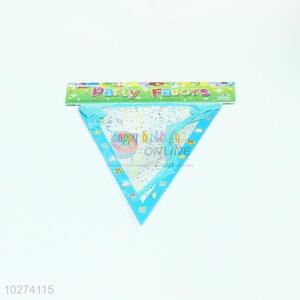 Recent design hot selling paper birthday party triangle flag