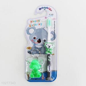 High Quality Kids Toothbrush with Lovely Key Chain