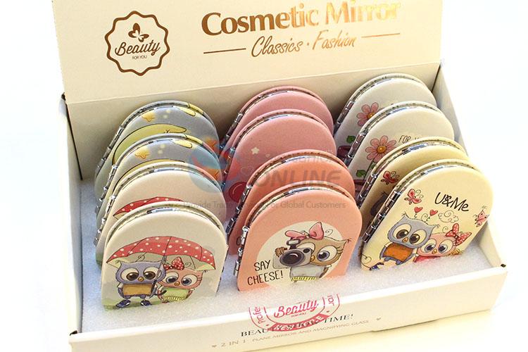 Hot Sale Cartoon Pattern Pocket Cosmetic Mirror for Sale