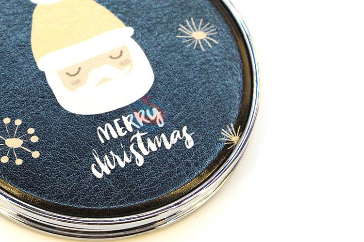 High Quality Christmas Round Pocket Cosmetic Mirror for Sale