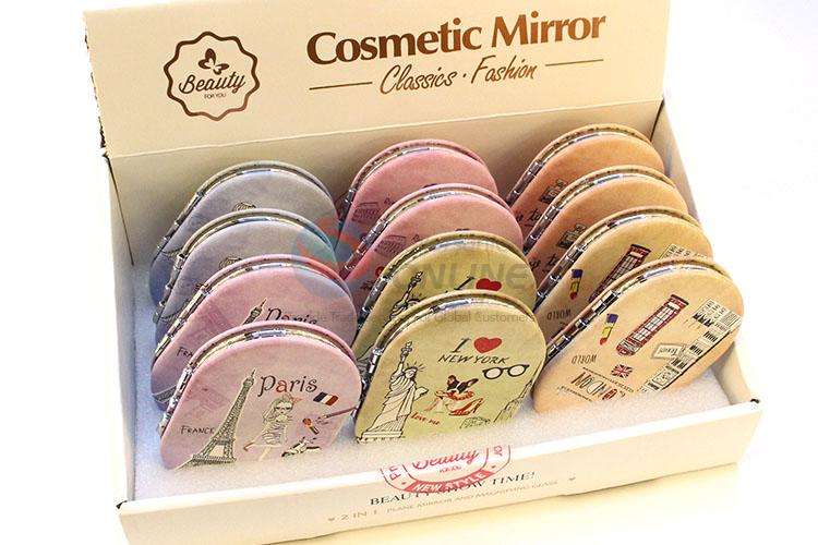 Great Building Printed Pocket Cosmetic Mirror for Sale