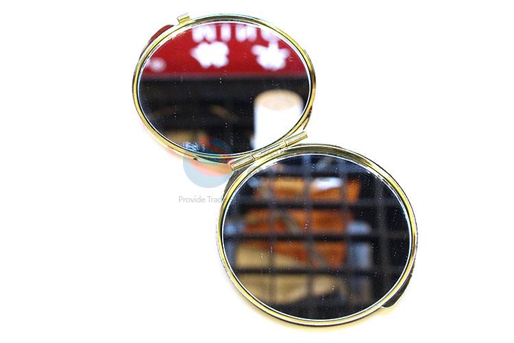 Nice Flower Printed Round Pocket Cosmetic Mirror for Sale